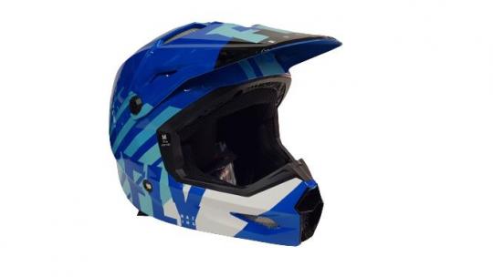Шлем кроссовый Fly racing 2021  синий